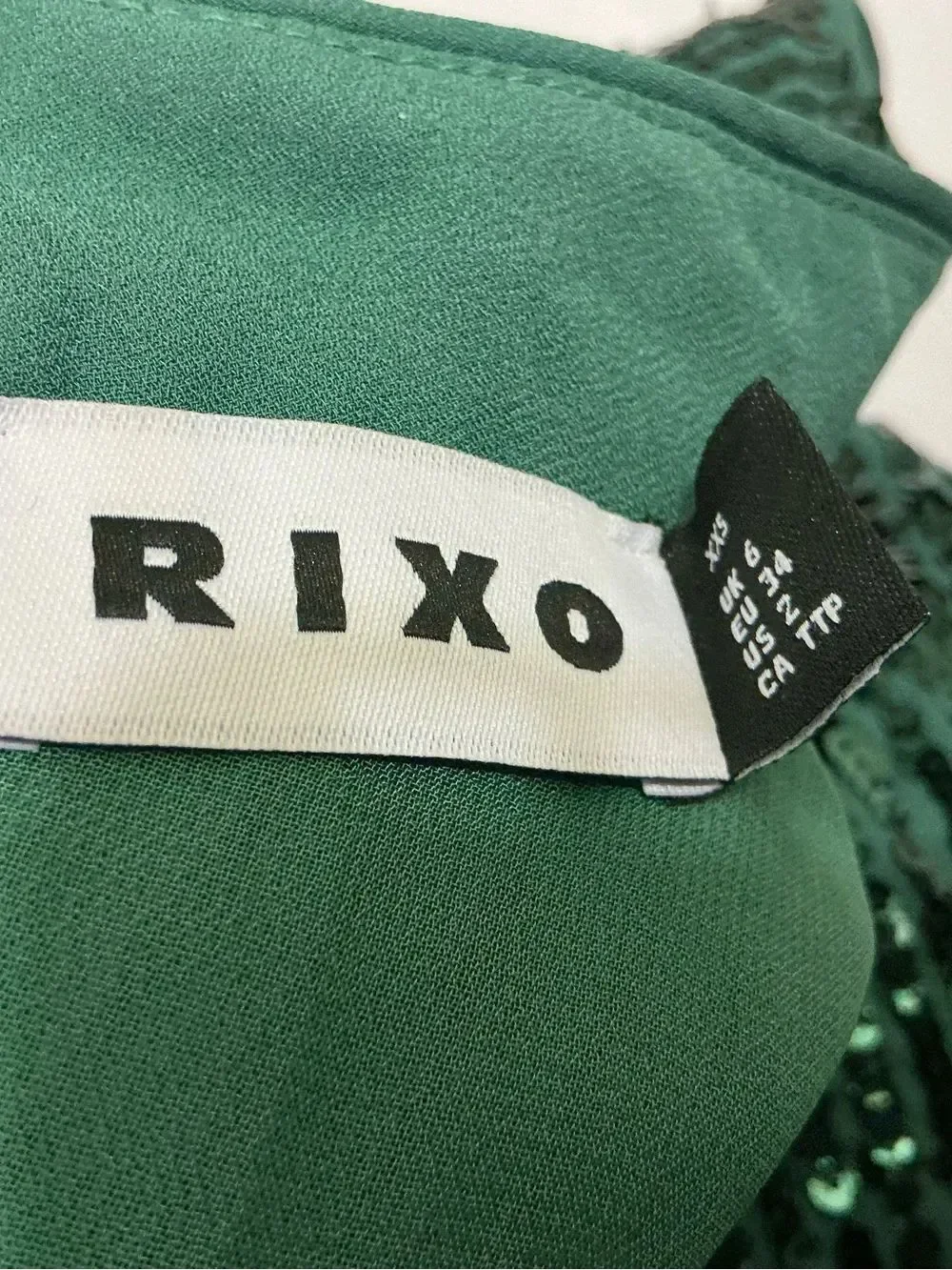 RIXO shimmering sequin